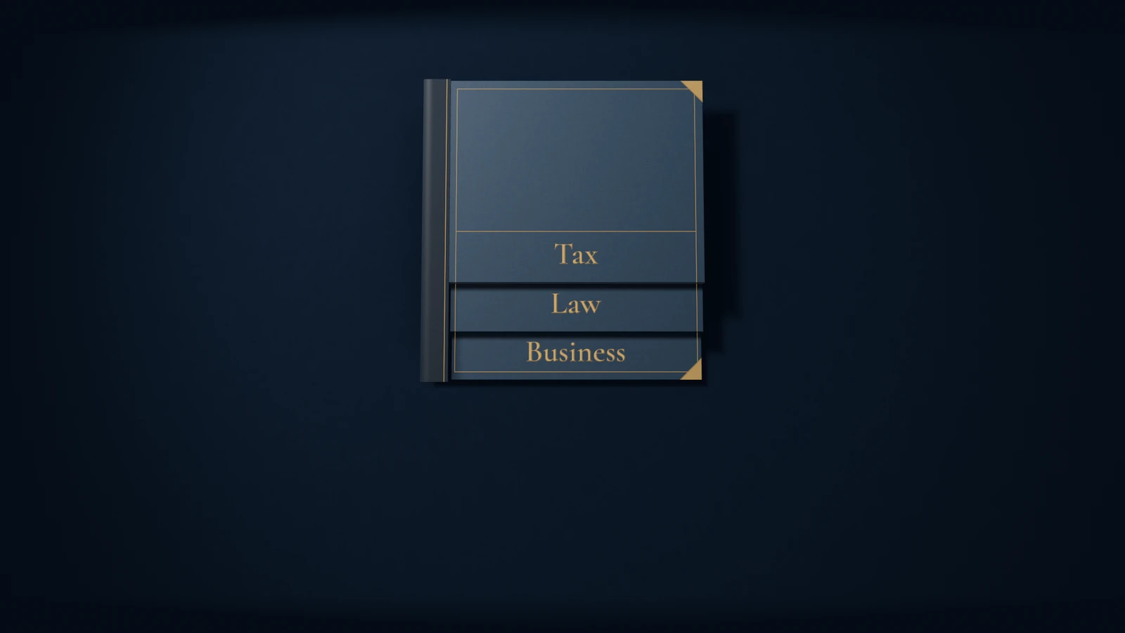 Three files labelled Tax, Law and Business lie on top of one another and form a single file.
